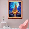 Foxhool Stamped Cross Stitch Kits,11CT Printed Cross Stitch Pattern Full Embroidery Kits for Beginner Needlepoint Kits-Magic Castle 16x20 inch view 2