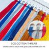 Foxhool Stamped Cross Stitch Kits,11CT Printed Cross Stitch Pattern Full Embroidery Kits for Beginner Needlepoint Kits-Colorful Elephant 16x20 inch view 3