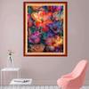 Foxhool Stamped Cross Stitch Kits,11CT Printed Cross Stitch Pattern Full Embroidery Kits for Beginner Needlepoint Kits-Magical Flowers 16x20 inch view 2