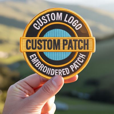 Customized Embroidered Patches, Personalized Logo Patch, Customized Patch for Backpacks, Hook and Loop, Iron Patches for Clothes