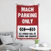 ADWD Bar Accessories Man Cave Mach Parking Only Tapestry Room Accessories for Teen Boys Funny Room Decor(75X100CM) view 3