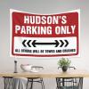 ADWD Bar Accessories Man Cave Hudson'S Parking Only Tapestry Room Accessories for Teen Boys Funny Room Decor(100X150CM) view 3