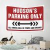 ADWD Bar Accessories Man Cave Hudson'S Parking Only Tapestry Room Accessories for Teen Boys Funny Room Decor(100X150CM) view 4