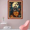 Foxhool Stamped Cross Stitch Kits,11CT Printed Cross Stitch Pattern Full Embroidery Kits for Beginner Needlepoint Kits-Funny Skeleton 16x20 inch view 2