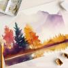 YOKIVE 100 Pcs Round Pure Cotton Paper with Envelopes, Blank Cardstock Painting Board Great for Party Decoration, Crafts, Drawing (White, 8x6-Inch) view 4