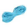 MECCANIXITY Sky Blue Leather Cord, Round Leather String Leather Lace Rope for Necklace, Bracelets, Braiding, Jewellery, Crafts,3mm x 10m view 1