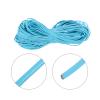 MECCANIXITY Sky Blue Leather Cord, Round Leather String Leather Lace Rope for Necklace, Bracelets, Braiding, Jewellery, Crafts,3mm x 10m view 3