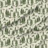 Spoonflower Fabric - Alien Toile Whimsical UFOs Flying Saucers Traditional Neutral Printed on Performance Linen Fabric by the Yard - High-end Upholstery Linen Fabric Look view 1