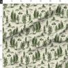Spoonflower Fabric - Alien Toile Whimsical UFOs Flying Saucers Traditional Neutral Printed on Performance Linen Fabric by the Yard - High-end Upholstery Linen Fabric Look view 4