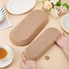 BENECREAT 3 Sizes Oval Ceramic Molds for Clay (11.5x4/12.5x5/13.5x6.5), Wood Oval Pottery Templates for Pottery, Pottery Tools for Handbuilding Dish Plate DIY Craft Supplies view 3