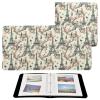 ALAZA Eiffel Tower Roses Cats Photo Album Self Adhesive Scrapbook Album PU Leather Cover 3 Ring Binders Photo Book for Wedding Family Travel Memory view 2