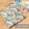 ALAZA Eiffel Tower Roses Cats Photo Album Self Adhesive Scrapbook Album PU Leather Cover 3 Ring Binders Photo Book for Wedding Family Travel Memory view 4