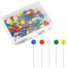 200Pcs Flat Head Straight Pins Sewing Pins Quilting Pins Flat Flower Head Pins for Sewing DIY Projects Dressmaker Jewelry Decoration view 1