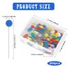 200Pcs Flat Head Straight Pins Sewing Pins Quilting Pins Flat Flower Head Pins for Sewing DIY Projects Dressmaker Jewelry Decoration view 2