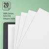 Lightwish Watercolor Sketchbook,100% Cotton Acid Free Watercolor Journal,300gsm/140lb Hot Press Watercolor Paper for Artists,Adults,Students,20 Sheets,9.25 * 6.3 Inches(Leather Green) view 2