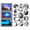 CHGCRAFT Clear Stamps Realistic Moon Phase Silicone Transparent Stamp Silicone Stamps Seals for DIY Scrapbooking Journaling Photo Album Decorative view 1