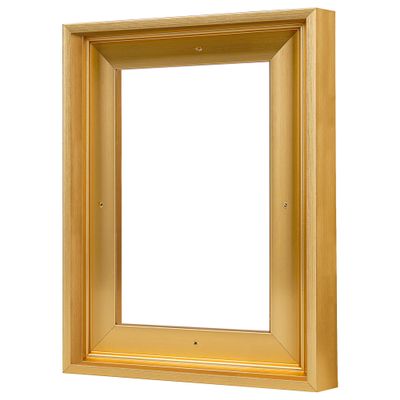 VAREIHNAZ Canvas Floater Frames for 9"x12"Canvas Paintings,Canvas Frame,Floating Frames for Canvas with 0.6"~0.9" Deep for Wall Decor(Gold)