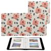 ALAZA Rose Geometric Beige Background Photo Album Self Adhesive Scrapbook Album PU Leather Cover 3 Ring Binders Photo Book for Wedding Family Travel Memory view 2