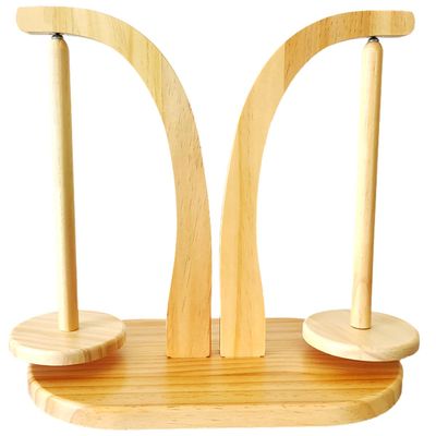 Kamostarr Wooden Yarn Holder for Crocheting, Magnetic Rotating Yarn Ball Holder, Crochet Gift for Knitting Lovers