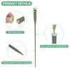M METERXITY 100-Pack Floral Water Tubes, 11.8 Inch/ 30cm Plastic Floral Tubes with Rubber Caps for Flower Arrangements, Fresh Flower Water Tubes [Army Green] view 2