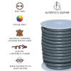 Autentico Genuine Cowhide Leather Cord 4mm Grey Round Braided Lace for Jewelry Making, Necklace, Bracelet, Boho Tie, Shoe Laces, Crafting Rope, DIY Beading Supplies view 4