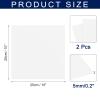 MECCANIXITY Foam Sheets Crafts 10x10 Inch 5mm EVA Craft Foam Paper Foam Sheets for Crafts Projects DIY Cosplay Modeling, White, 2 Sheets view 2