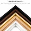 B.B.F MAKE Premium Canvas Floating Frame - 1.25" Gallery Depth Floater Frame with Faux Wood Grain PS Finish, Handcrafted in USA for Wall Art (Black 12x18) view 3