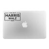 Harris Walz 2024 Vinyl Window Decal/Sticker/Label - Kamala Harris - Tim Walz (3 x 5.3 inches, Orange) view 3