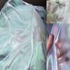 11 Yard Long White Iridescent Organza Fabric with Holographic Effect, 59-Inch Wide, Perfect for Halloween, Wedding Decoration, DIY Dress Costumes, Ideal for Fashion Designers, view 2