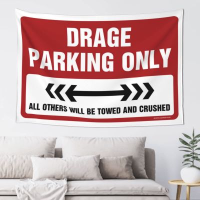 ADWD Garage Decor for Men Drage Parking Only Tapestry Flags for Room Teen Home Decor Men(100X150CM)