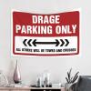 ADWD Garage Decor for Men Drage Parking Only Tapestry Flags for Room Teen Home Decor Men(100X150CM) view 2
