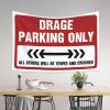 ADWD Garage Decor for Men Drage Parking Only Tapestry Flags for Room Teen Home Decor Men(100X150CM) view 3