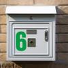 12 Sheets Letter Number Stickers,Waterproof Alphabet Sticker for Mailbox, Scrapbooking, Decoration, Craft, Arts, DIY, Decor - Green view 2