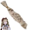 CurcKua Doll Hair 7.9 Inch DIY Curly Doll Hair for Crafts Replacement Mohair Doll Hair Doll Making Supplies Curly Doll Hair for Rerooting Doll Wigs for Baby Doll (Light Coffee) view 2