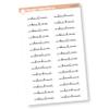 Sarcastic Planner Stickers | Underachiever Labels Clear Matte | C-409-BCM view 1