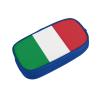 QASNLU Italian flag print Double zip stationery bag for office.Pen Case,Travel bag makeup bag daily storage view 2