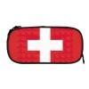 QASNLU Swiss Flag print Double zip stationery bag for office.Pen Case,Travel bag makeup bag daily storage view 3