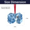 25 pcs Metal Christmas Ornaments,DIY Handmade Crafts Double Sided Sublimation Ornaments,3.9 2.7 Sublimation Christmas Ornament Blanks view 2