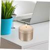 Tofficu 4pcs Aluminum Alloy Candle Containers Scented Candle Jars Empty Holders for Home and Parties Elegant Design for Romantic Atmosphere view 2