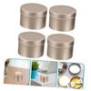 Tofficu 4pcs Aluminum Alloy Candle Containers Scented Candle Jars Empty Holders for Home and Parties Elegant Design for Romantic Atmosphere view 3