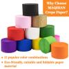 MAQIHAN Party Crepe Paper Streamers - 12 Rolls 984ft Rainbow Crepe Paper Halloween Thanksgiving Christmas Valentine's St. Patrick's July 4th Patriotic Independence Day Wedding Baby Shower Decorations view 3