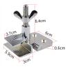 2PCS Silk Screen Printing Metal Frame Butterfly Hinge Clamp DIY Hobby Screen Painting Fixing Hinge Clamp Hardware Clip Tools(Colorful) view 2
