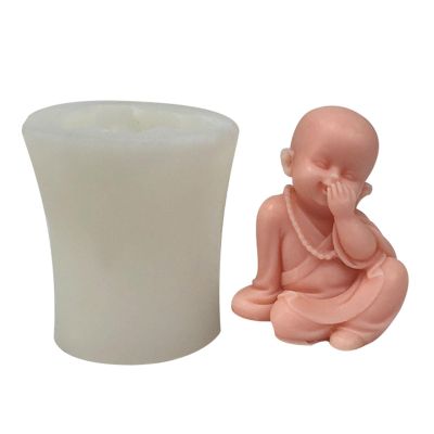 Buddhas Monk Shape Silicone Molds Epoxy Resin Mold Candle Molds Table Ornament Making Tool For Making Craft Supplies