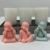 Buddhas Monk Shape Silicone Molds Epoxy Resin Mold Candle Molds Table Ornament Making Tool For Making Craft Supplies view 4