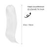 PATIKIL 15'' Long Hair Doll Wig, Soft Silk Toy Head Wig Hair Accessories for 22-23cm Head Circumference DIY Handmade, Moon White view 2