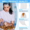 PATIKIL 15'' Long Hair Doll Wig, Soft Silk Toy Head Wig Hair Accessories for 22-23cm Head Circumference DIY Handmade, Moon White view 4