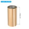 PATIKIL 5"x400Ft Hot Stamping Foil Paper, Heat Transfer Hot Stamping Paper Foil Roll for Leather DIY Logo Decor Craft Gift Package Scrapbook Card, Yellow view 2