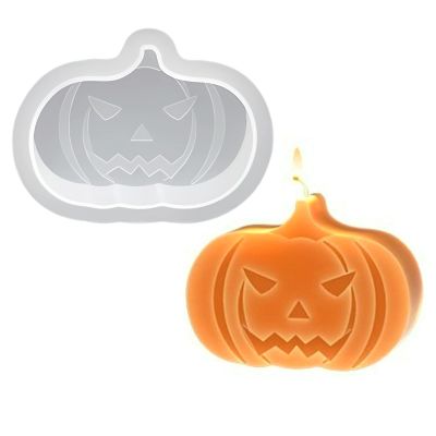 Pumpkin Silicone Mold, Pumpkins Candle Mold for Soap Soy Wax DIY Handcraft, Pumpkin Monster Resin Mold for Party Home Dinner Festive Days Wedding Car Decoration