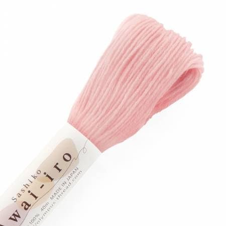 Sashiko Thread - Solid & Variegated Threads - 20m & 40m Skeins (A11-Pastel-Shell-Pink)
