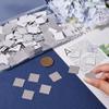 SOFPLATE 1 Box 250Pcs Self Adhesive Mirror Tiles Small Square Wall Mirror Tiles Silver Acrylic Mosaic Tile for Phone Home Kitchen Bedroom Table Bathroom Decoration DIY Art Craft Projects 0.8x0.8in view 3
